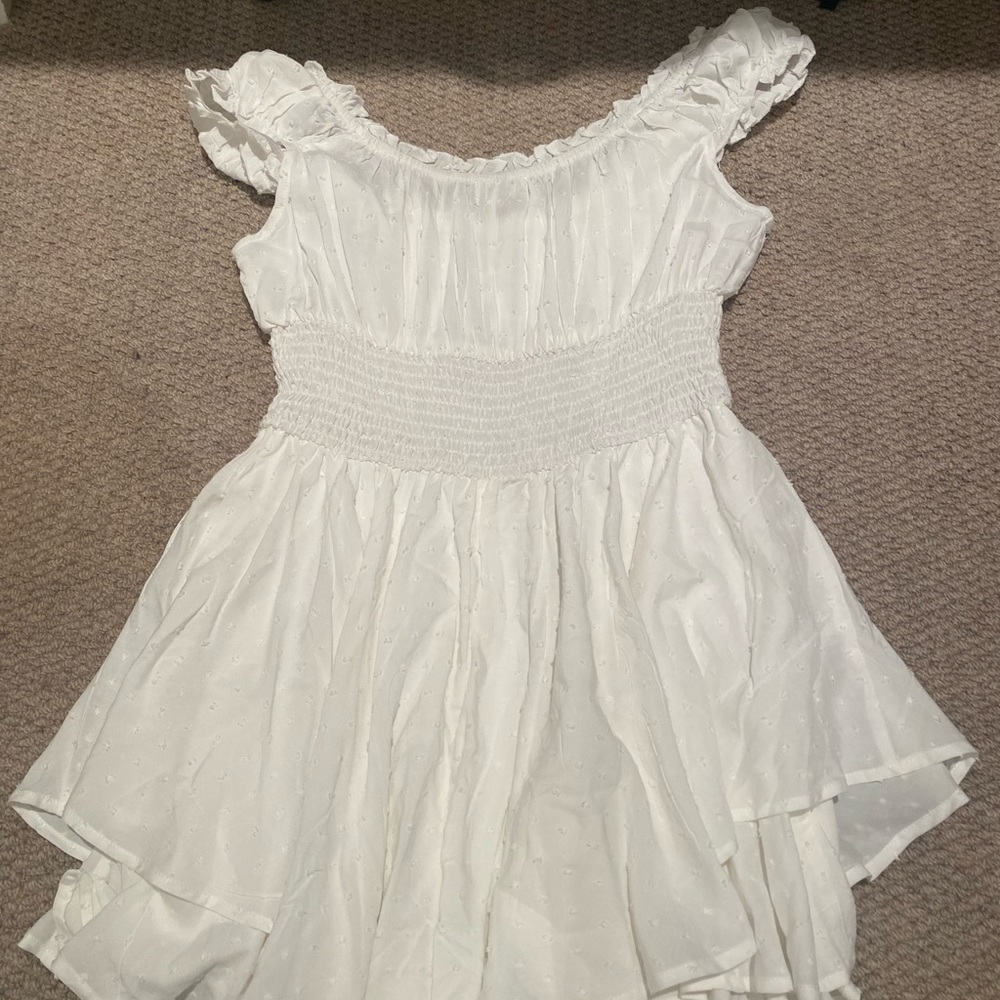 Rosie Smocked Tier Romper from Urban Outfitters